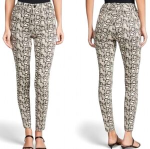 Good American Good Waist Snake‎ Print High Rise Skinny Jeans Size 4